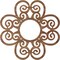 Ekena Millwork Cohen Wood Fretwork Pierced Ceiling Medallion, Walnut, 30"OD x 10 1/4"ID x 3/8"T CMWP30X30X0375COWA - alternate 5